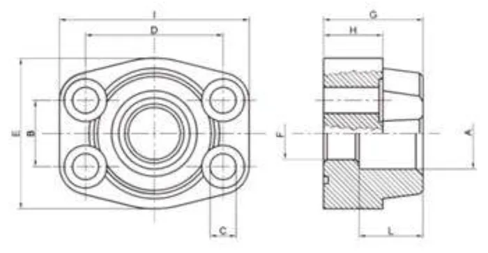 SAE Steel Welding Flange Series 6000