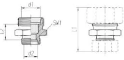 Straight Reducing Threaded Fitting