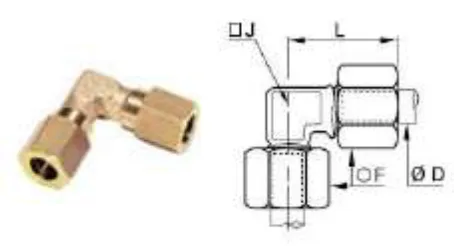 90° Equal Compression Elbow