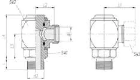 Light Series Cylindrical Gas Rotary Coupling