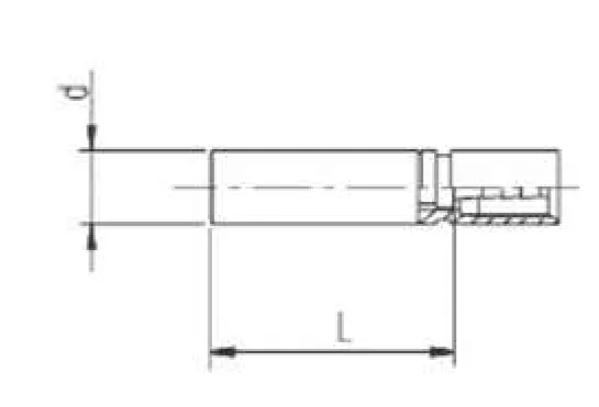 Smooth Spigot for Minimex Hose 6400 psi 26 mm