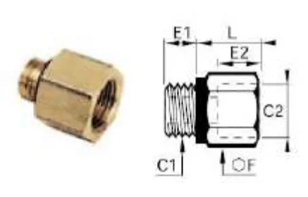 BSPP Male-Female Reducer