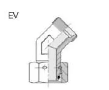 45° Heavy Series Threaded (T/TL) Elbow Fitting