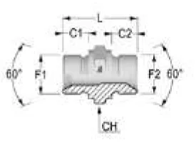 60° Gas Cone Male Fitting