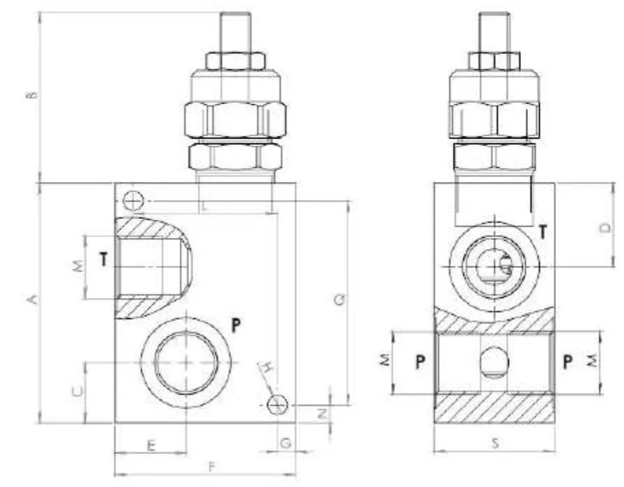 Inline Pressure Regulator with Knob PRL80