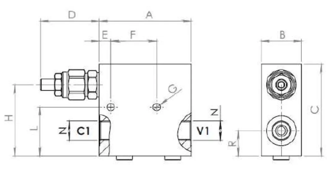 Aluminium Sequence Valve with Cap Protection SV35