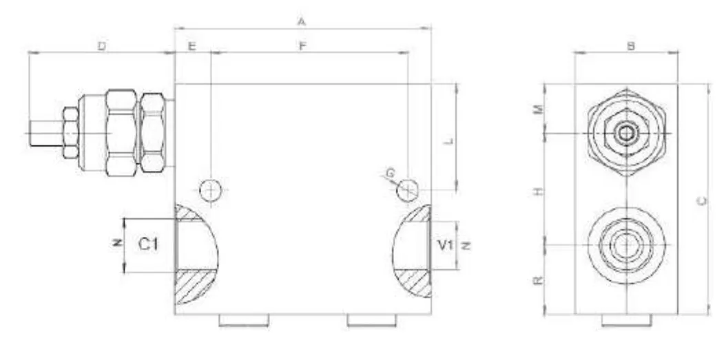 Aluminum Sequence Valve with Protective Cap SV80
