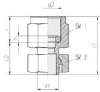 Heavy Series Female Union for Manometer MAV-EV