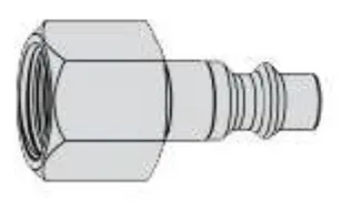 Female Thread Pneumatic Plug G 1/8" to G 1/2"