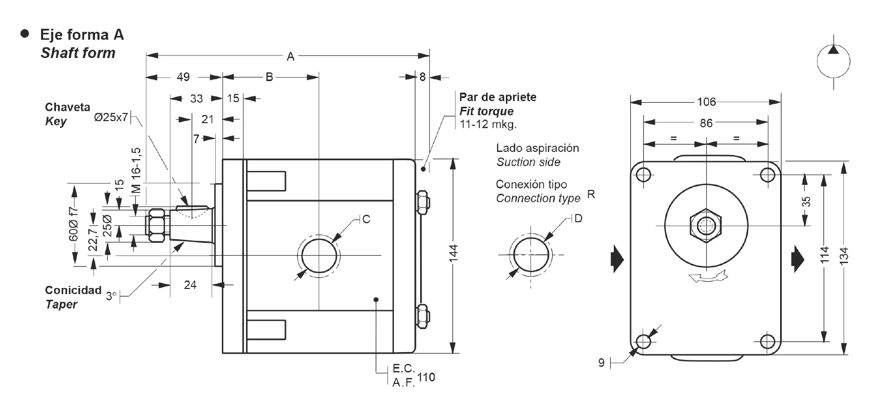 Roquet 1 PLA Axial Gear Pump