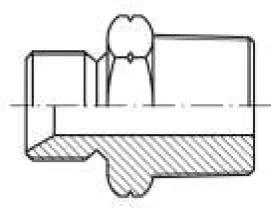 Reducing Gas 60° Cone Male NPT Fitting
