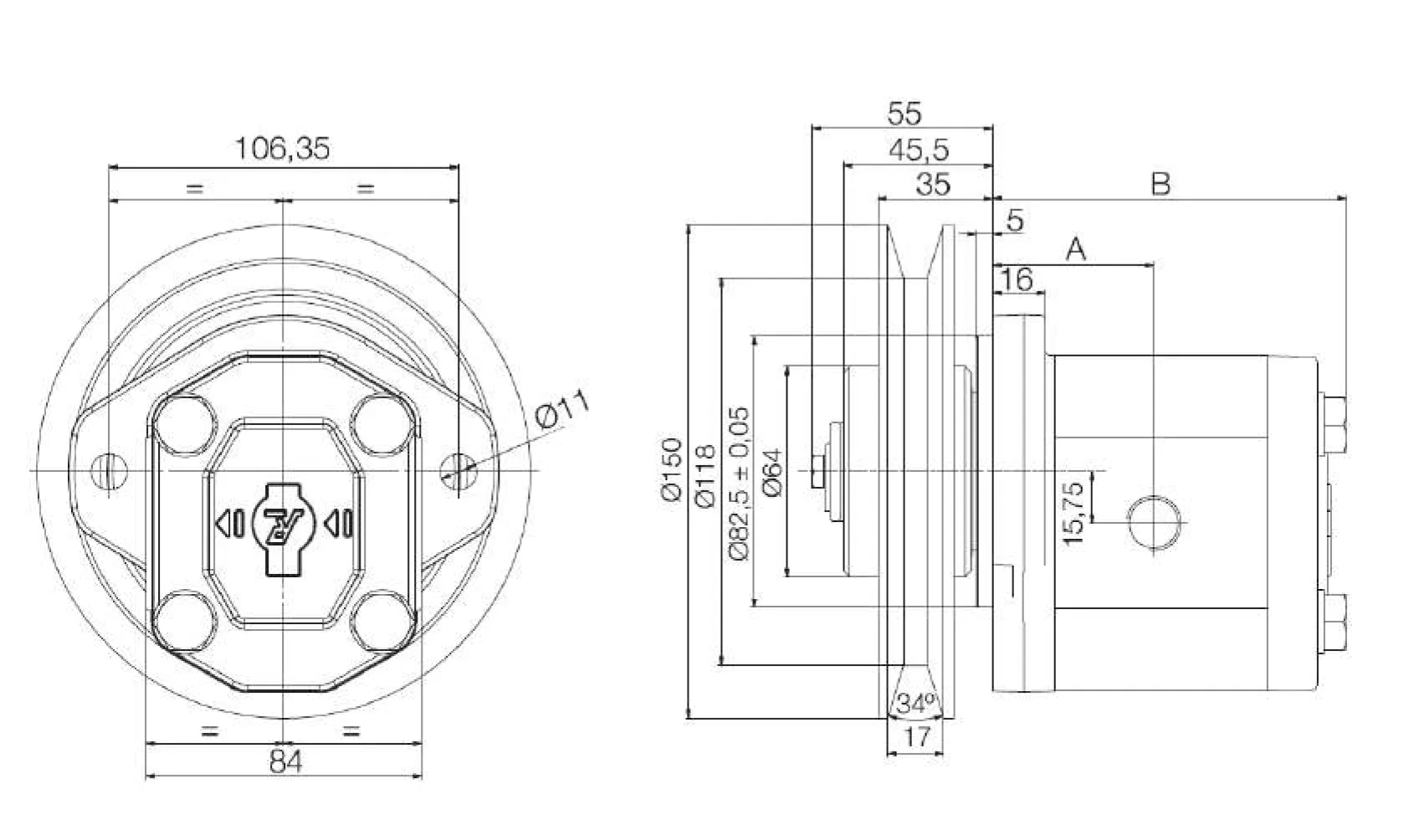 Gear Pump with Pulley Group 2