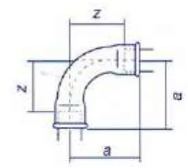 90° Low-Pressure Hose-to-Hose Curve Fitting