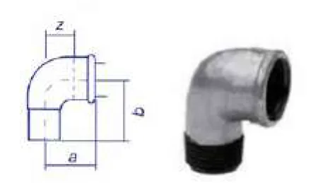 90° Male/Female Elbow Fitting