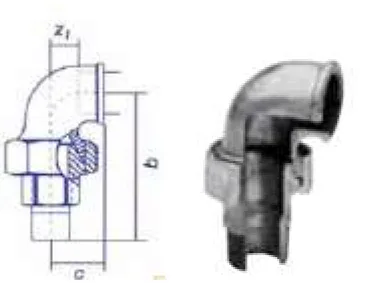 90° Male-Female Elbow Fitting – 3‑Piece Set